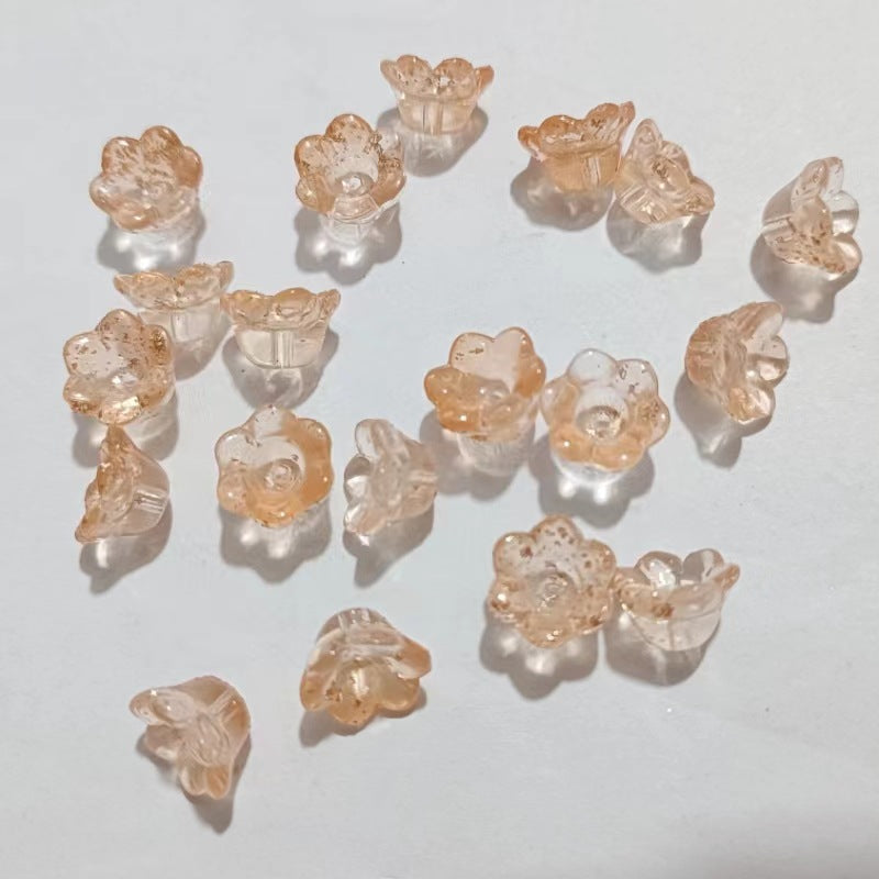 Czech Glass Beads Wind Chime Flower 12mm Pastel Glossy 100pcs 36