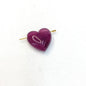 Fluid Ink Color Heart Acrylic Beads 21mm Glossy Marbled Swirls 50pcs 11
