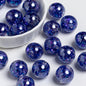 Radiant Glitter Filled Resin Beads 16mm Round Multicolor 10pcs 11