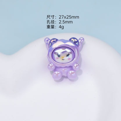 Glossy Sanrio Character Resin Beads Cute Costume Design 10pcs 9