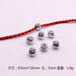 Hollow Spherical Metal Beads Large Hole Intricate Floral Cut-Out 100pcs 12
