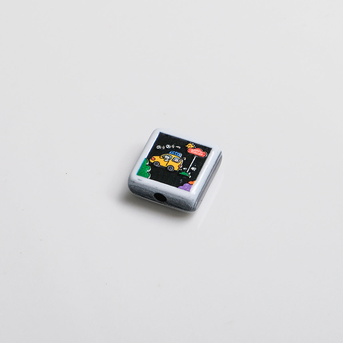 Polaroid Square Acrylic Beads 25mm Mini Camera Designs 10pcs 20