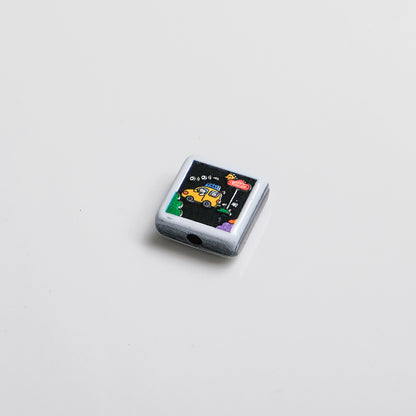 Polaroid Square Acrylic Beads 25mm Mini Camera Designs 10pcs 20