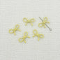 Hollow Bow Metal Beads 13x12mm Glossy Baking Painted Alloy 20pcs 8