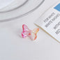 Transparent Faceted Butterfly Acrylic Beads 24mm Two-Color UV Gradient 100pcs 7