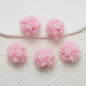 Embellished Flower Cluster Clay Beads 20mm Gradient Rose 10pcs 26