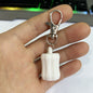 Silicone Chapstick Keychain Caps Crown Striped Smooth Shapes 3pcs 12