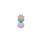 Silicone 3D Focal Beads Colorful Potted Plant Detailed Floral Design 20pcs 6