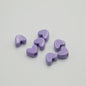 Macaron Colored Heart Acrylic Beads 12mm Large Hole Pastel 100pcs 10