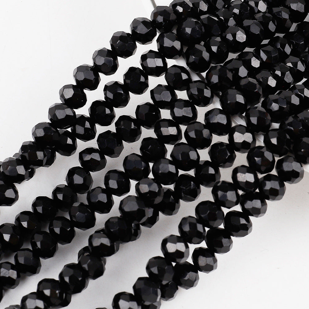 Transparent Faceted Glass Beads 10mm Colorful Mixed 136pcs 12