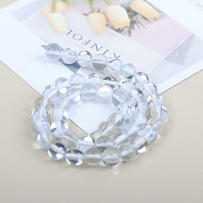 Mermaid Round Glass Beads 6mm Matte Pastel Jewel Tones 40pcs 52