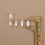 Imitation Pearl Oval Acrylic Beads 8-14mm ABS Plastic 100pcs 4