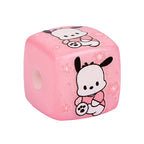Pink Sanrio Series Acrylic Square Beads 14mm Printed 10pcs 3