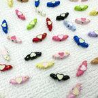 Heart Wing Metal Beads 14mm Bright Enamel Painted Alloy 20pcs 3