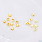 Brass Flat Metal Beads Gold Tone Butterfly Star Heart Circle 50pcs 8