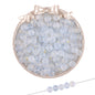 Frosted Round Glass Beads 8mm Pastel Jewel Tones Matte Finish 100pcs 12