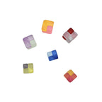 Matte Square Acrylic Beads 10-12mm Tetris Shape Mixed Colors 50pcs 4
