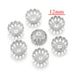 Stainless Steel Flower Bead Caps 12mm Bowl Shaped 100pcs 7