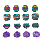 Silicone Focal Beads Queen of Beads Crown Circle 20pcs