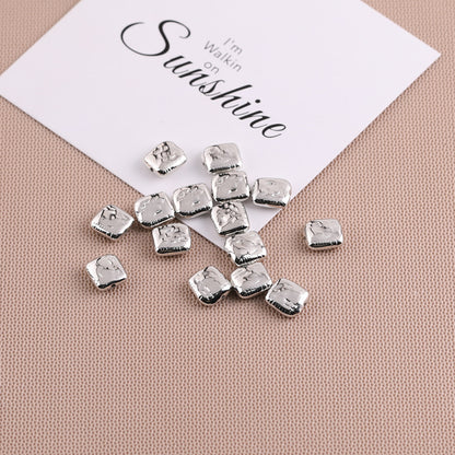 Silver Tone Irregular Shape CCB Plastic Beads 200pcs 24