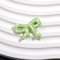 Splashed Ink Pattern Bow Acrylic Beads 29mm Colorful 20pcs 9