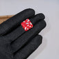 Leopard Print Rhinestone Polymer Clay Beads 14mm Square 15mm Round 10pcs 20