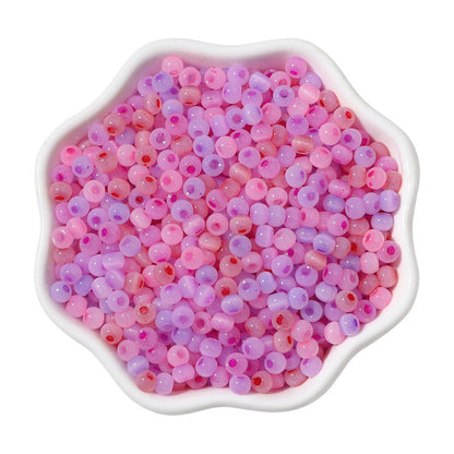 Cat Eye Jade Ice Seed Glass Beads 4mm Soft Pastel Translucent 150pcs 26