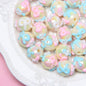 Hand Painted Floral Acrylic Beads 16mm Arrow Design 1pc 2
