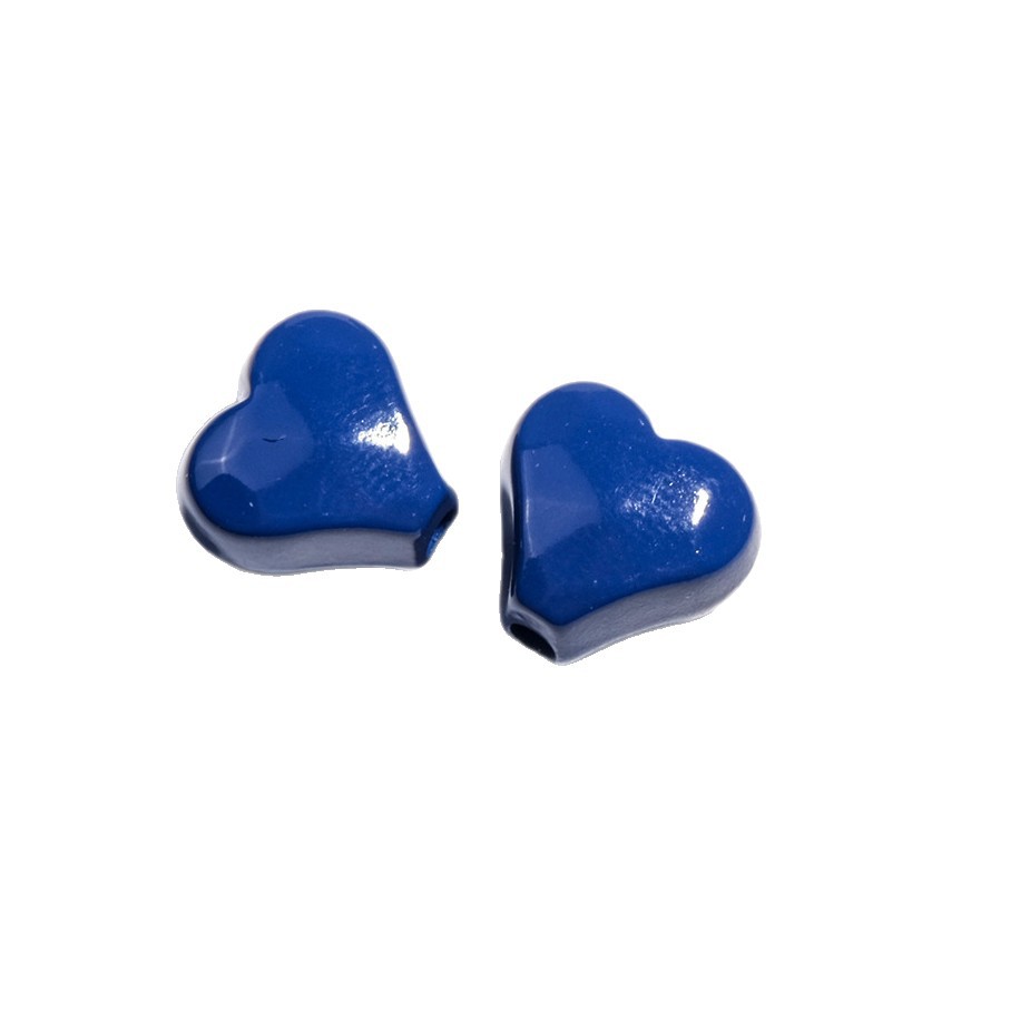 Irregular Faceted Heart Acrylic Beads 12mm Vibrant Colors 50pcs 4