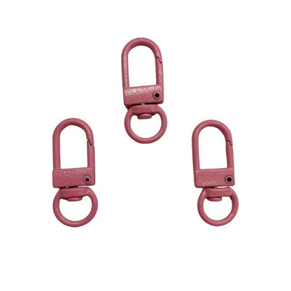 Colorful Zinc Alloy Keychain Hooks 33mm Baking Painted 50pcs 17