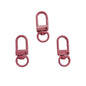 Colorful Zinc Alloy Keychain Hooks 33mm Baking Painted 50pcs 17