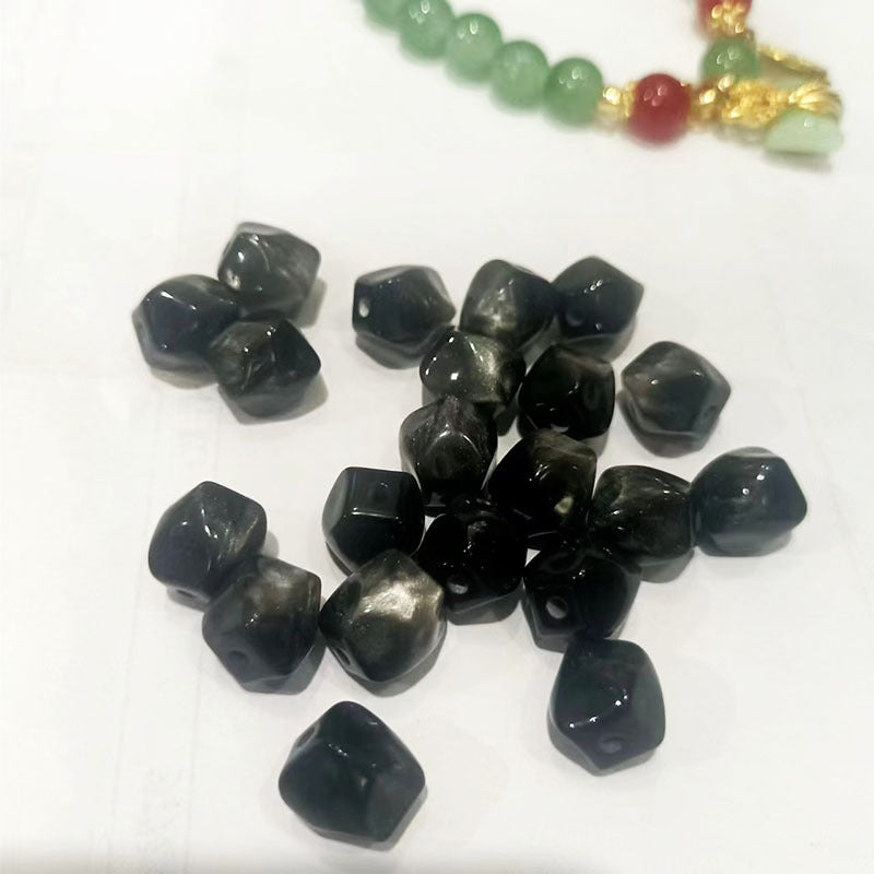 Gradient Fig Shaped Resin Beads 10mm Multicolor Ombre 40pcs 10