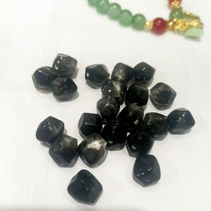 Gradient Fig Shaped Resin Beads 10mm Multicolor Ombre 40pcs 10