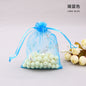 Organza Drawstring Bags Silver Butterfly Print 11x16cm 100pcs 9