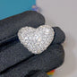 Rhinestone Heart Clay Beads 24mm Colorful Shamballa 6pcs 10