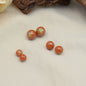Glitter Powder Embedded Resin Beads 6-12mm Solid Colors 10pcs 12