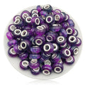 Gradient Resin Spacer Beads 13mm Matte Imitation Opal 40pcs 6