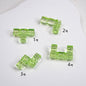 Clear Terris Block Acrylic Beads 20mm Translucent Geometric 50pcs 13