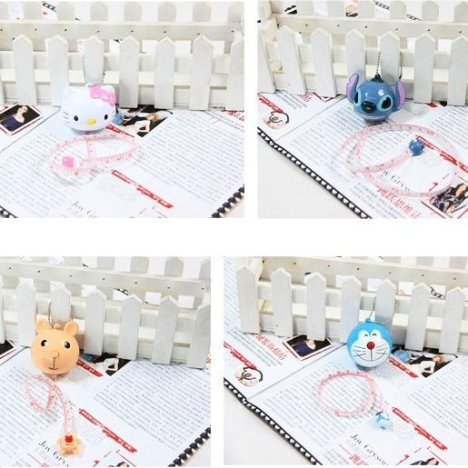 Retractable Measuring Tapes Plastic Cartoon Figure Case 2pcs 4