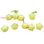 Imitation Beeswax Star Resin Beads 12mm Warm Yellow 50pcs 4