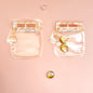 Transparent Zip Lock Bags Printed Flying Saucer and Milk Tea Cup 50pcs 10.5-11.5cm 6