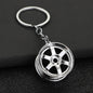 Metal Automobile Wheel Keychain Zinc Alloy Car Culture Style 3