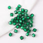 Faceted Acrylic Sago Beads 8-10mm Glossy Translucent 100pcs 7