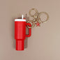 Mini Tumbler Keychain with Starfish Charm Plastic Beach Theme 2pcs 10