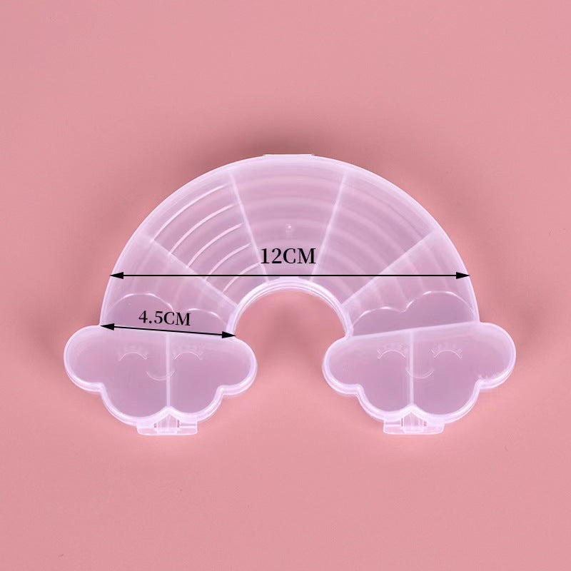 Multi Shaped Plastic Organizer Box PP Clear 1pc 8