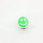 Smiling Face Enamel CCB Plastic Beads 10x8mm Colorful Mixed 50pcs 6