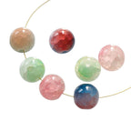 Frosted Glass Beads 10mm Pastel Jewel Tone Matte Faceted 40pcs 3