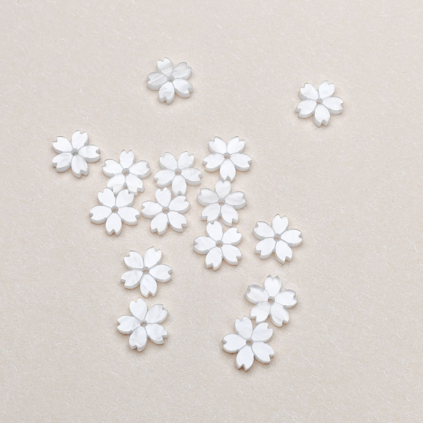 Cherry Blossom Acrylic Beads 10mm Translucent Colorful 30pcs 4