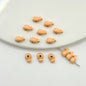 Whale Metal Beads 8mm Baking Painted Colorful 50pcs 12