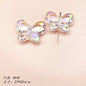 Transparent Bow Series Acrylic Beads AB Colored Plating 14